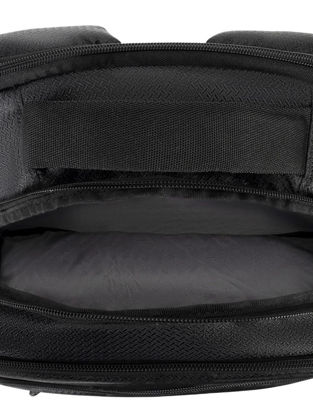 Puma Black Men's Logo Front Zip Backpack  unlimited